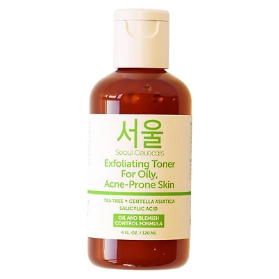 Seoul Ceuticals Exfoliating Toner for Oily, Acne-Prone Skin