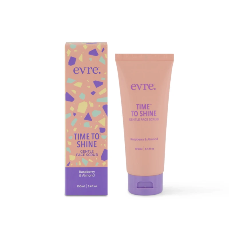 Evre Skincare Time To Shine Raspberry & Almond Scrub for Teens