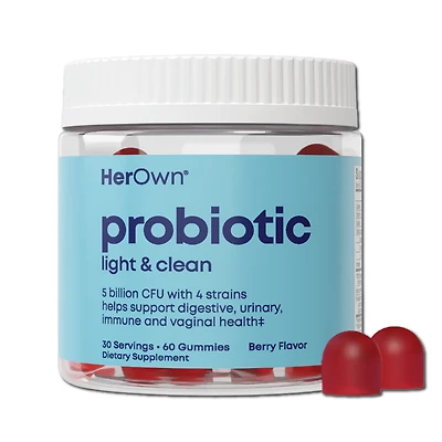 Her Own Probiotic Gummies: Supports Digestive, Urinary and Vaginal Health