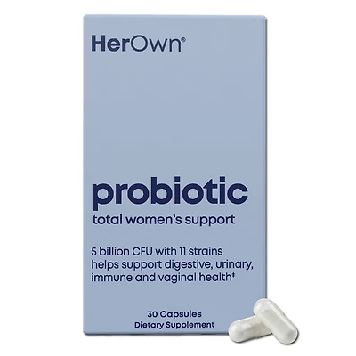 Her Own Probiotic Capsules: Daily Probiotic for Digestive, Urinary and Vaginal Health