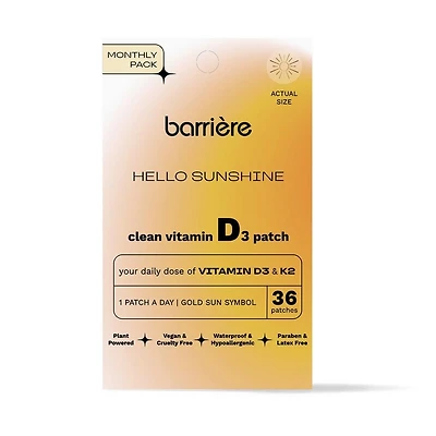 Barriere HELLO SUNSHINE Vitamin D3 Patch 36 Pack - Gold Sun