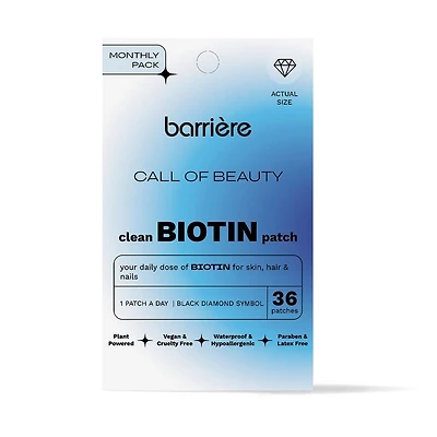 Barriere CALL OF BEAUTY Biotin Patch 36 Pack - Diamond