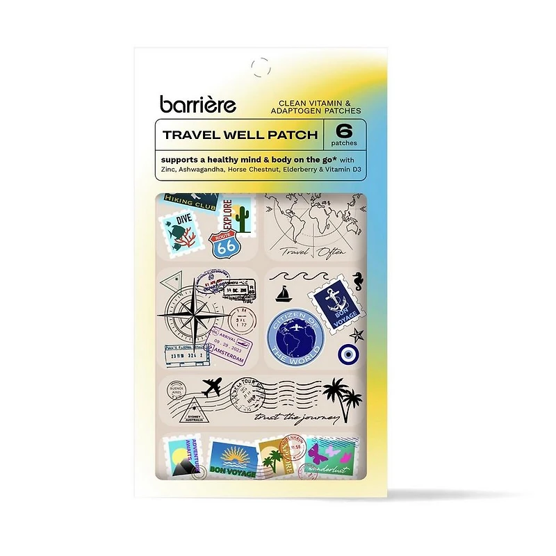 Barriere TRAVEL WELL Patch 6 Pack - Travel Diary