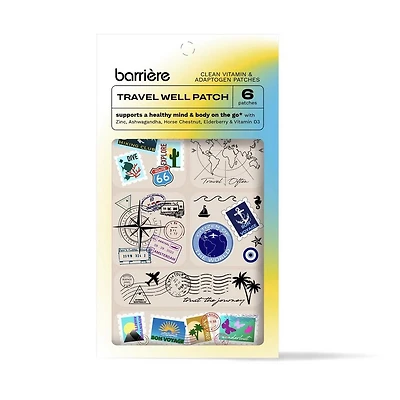 Barriere TRAVEL WELL Patch 6 Pack - Travel Diary
