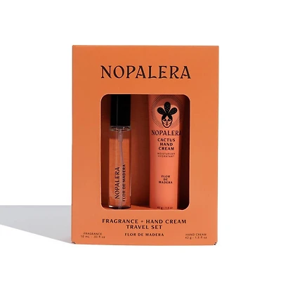 Nopalera Hand Cream + Travel Perfume Set - Flor De Madera