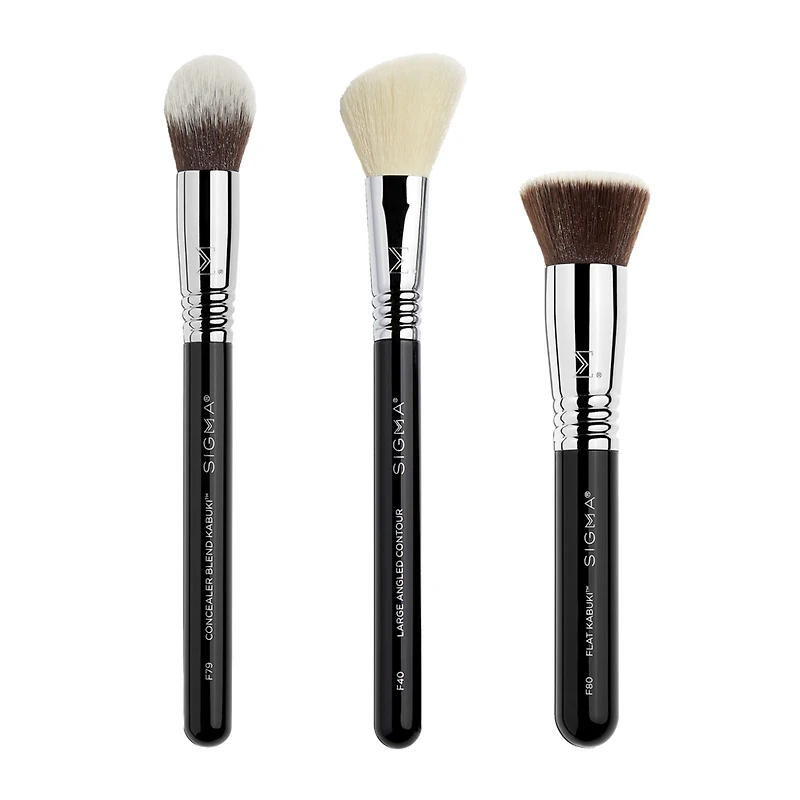Sigma Beauty Best-Selling Face Brush Trio