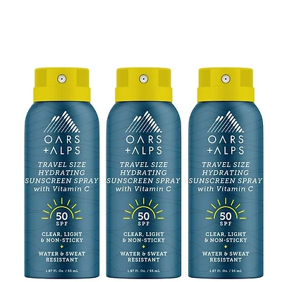 Oars + Alps SPF 50 Classic 3 Pack Travel Spray