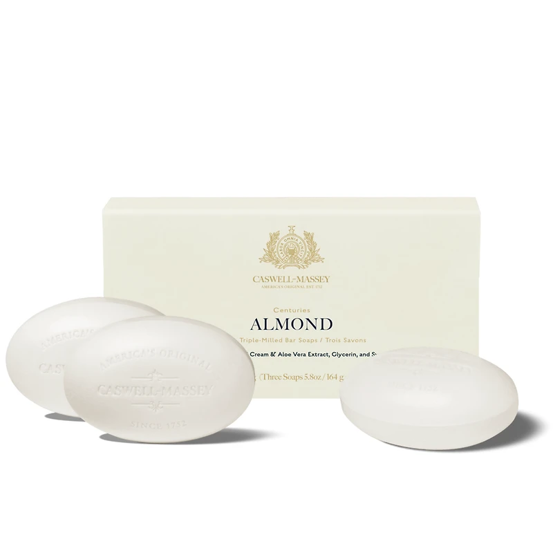 Caswell-Massey Almond Bar Soap - 3pc Set