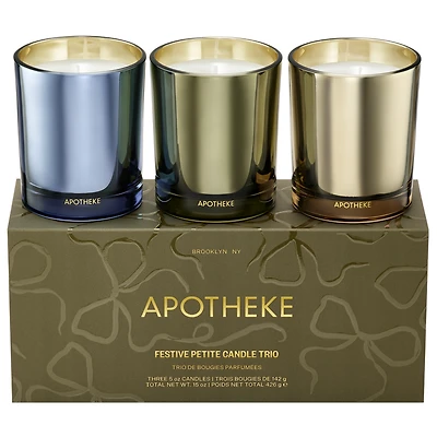 APOTHEKE Festive Petite Scented Candle Trio