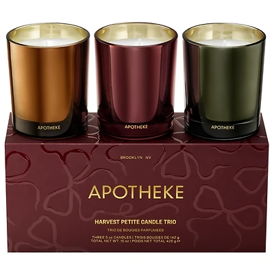 APOTHEKE Harvest Petite Scented Candle Trio