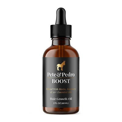 Pete & Pedro BOOST Hair Strengthening, Scalp Health & Natural Growth Oil (With Rosemary & Biotin)