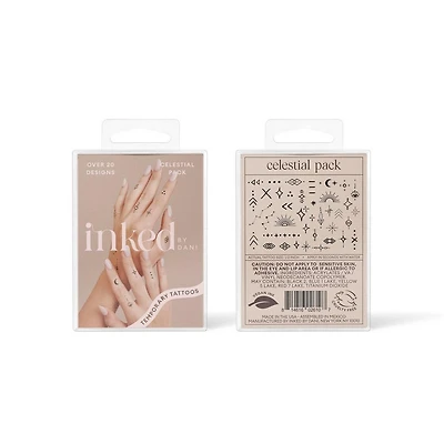 Inked by Dani Celestial Temporary Tattoo Pack