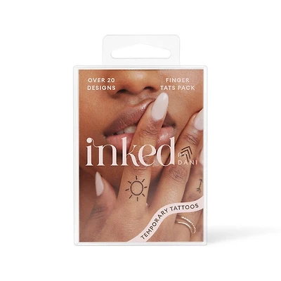 Inked by Dani Finger Tats Temporary Tattoo Pack