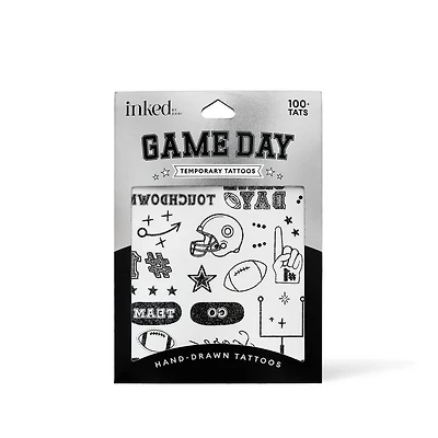 Inked by Dani Game Day Touchdown Temporary Tattoo Pack