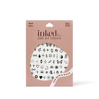 Inked by Dani B&W Nail Art Temporary Tattoo Pack