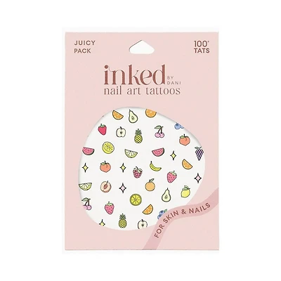 Inked by Dani Juicy Nail Art Temporary Tattoo Pack
