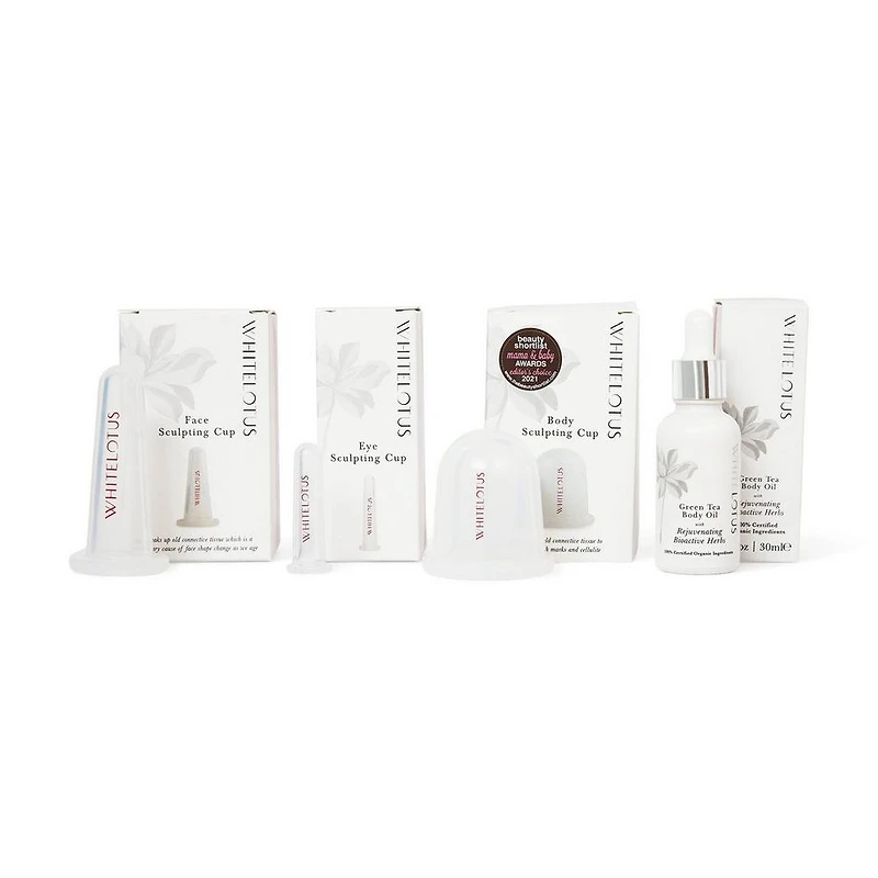 White Lotus Beauty Face Eye Body Sculpting Cupping Set