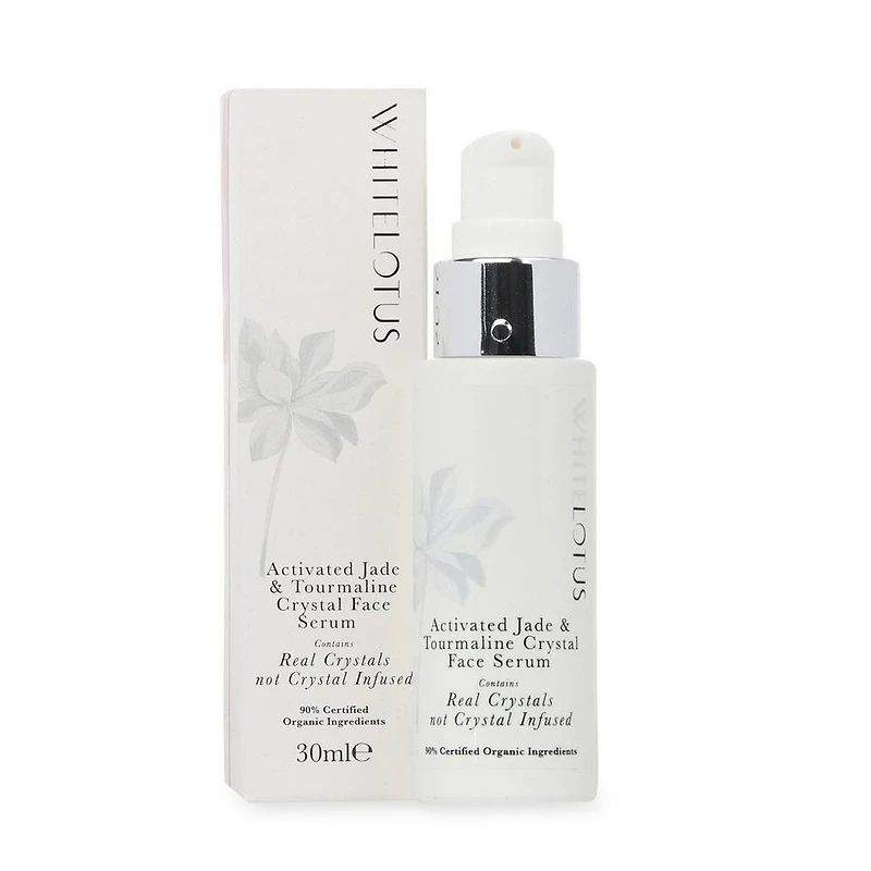White Lotus Beauty Activated Jade & Tourmaline Crystal Face Serum