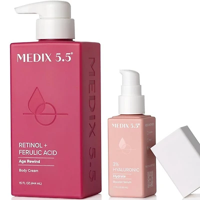 Medix 5.5 Retinol + Ferulic Acid & 3% Hyaluronic Anti-Wrinkle Hydration Bundle