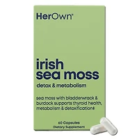 Her Own Irish Sea Moss Capsules: Detox and Metabolism Support - 60 ct