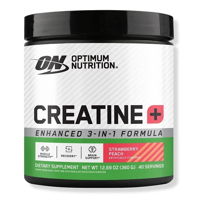 Optimum Nutrition Creatine+ Powder - Strawberry Peach