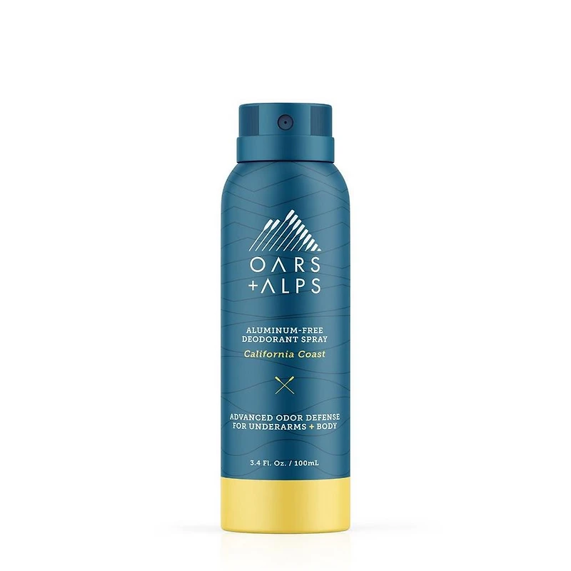 Oars + Alps Aluminum-Free Spray Deodorant - California Coast