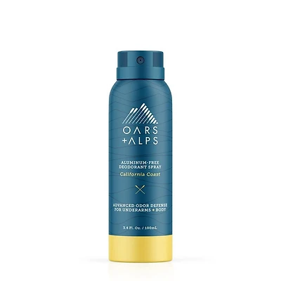 Oars + Alps Aluminum-Free Spray Deodorant - California Coast