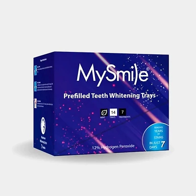 MySmile Prefilled Teeth Whitening Trays Kit, 12% Hydrogen Peroxide