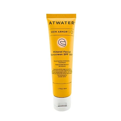 ATWATER Skin Armor Mineral Facial Sunscreen Moisturizer SPF50+