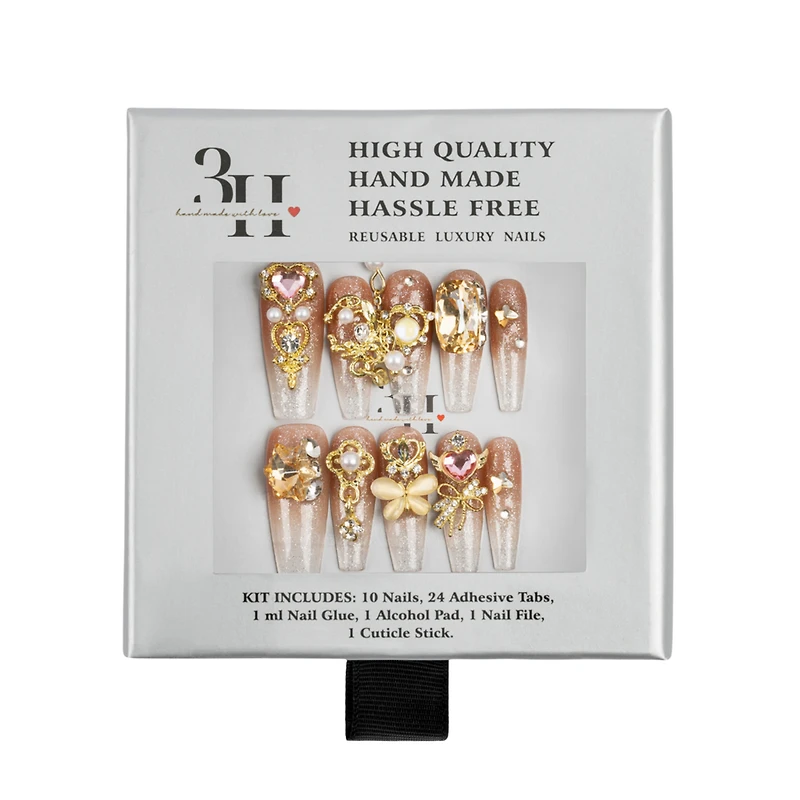 3H Nails Fairy Whispers Handmade Press-On