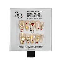 3H Nails Lunar Bloom Handmade Press-On