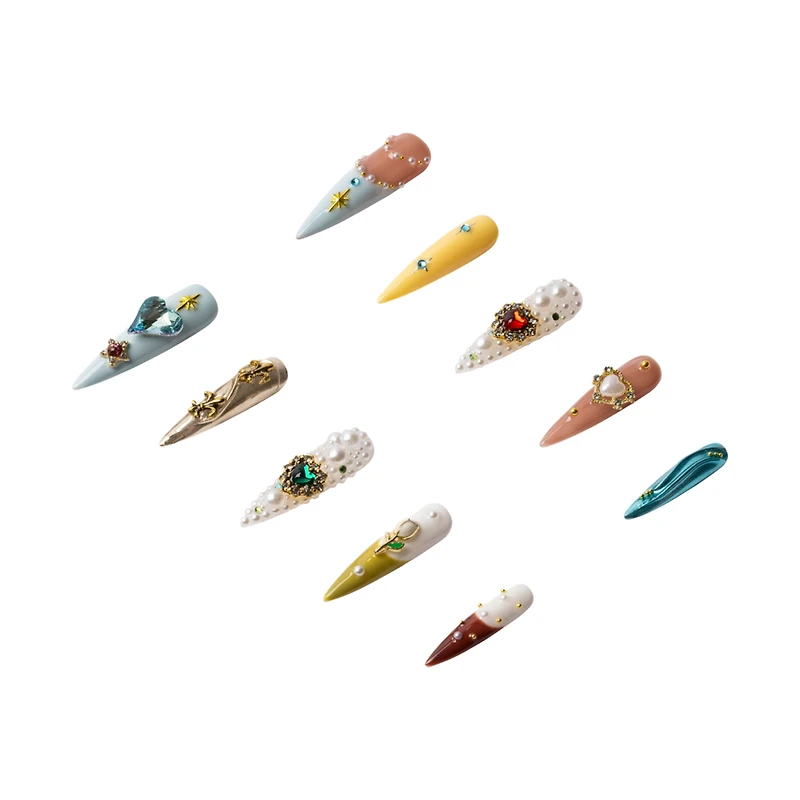 3H Nails Majestic Fantasy Handmade Press-On