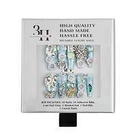 3H Nails Arctic Jewel Handmade Press-On