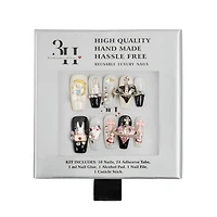 3H Nails Whimsical Charm Handmade Press-On Nails - Large