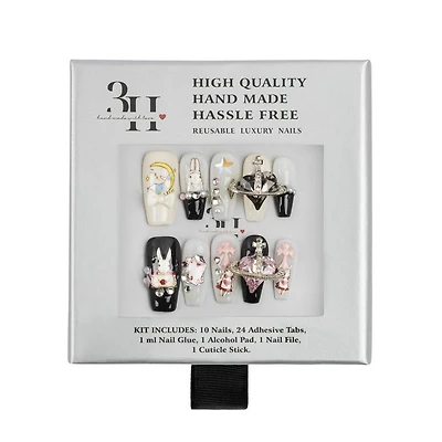 3H Nails Whimsical Charm Handmade Press-On