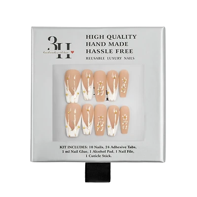 3H Nails Fall Fields Handmade Press-On