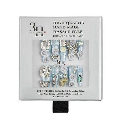 3H Nails Arctic Jewel Handmade Press-On