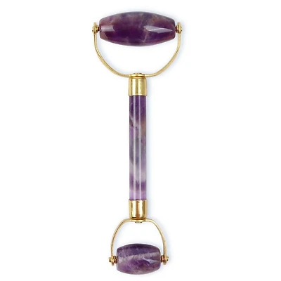 White Lotus Beauty Genuine Crystal Roller Chemical Free Amethyst