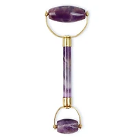 White Lotus Beauty Genuine Crystal Roller Chemical Free Amethyst