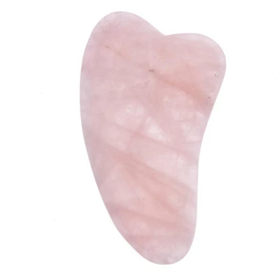 White Lotus Beauty Genuine Crystal Gua Sha Chemical-Free Rose Quartz