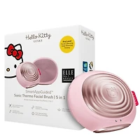 Geske Hello Kitty SmartAppGuided Sonic Thermo Facial Brush | 5 in 1 - Hello Kitty Pink