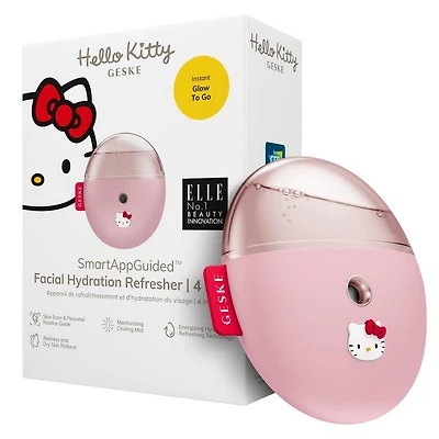Geske Hello Kitty SmartAppGuided Facial Hydration Refresher | 4 in 1 - Hello Kitty Pink
