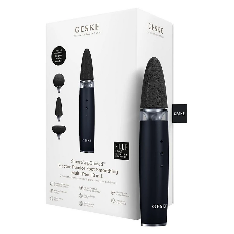 Geske SmartAppGuided Electric Pumice Foot Smoothing Multi-Pen | 8 1