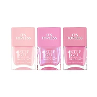 Nails Inc. It's Topless 1 Step Gel-Like Manicure Nail Polish Set