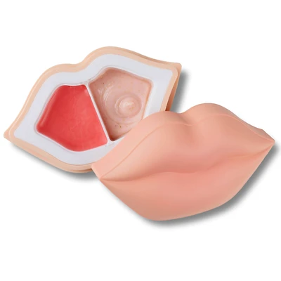 KOCOSTAR Peach Duoduo Lip Scrub & Lip Balm Set