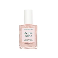 Manucurist Active Shine Nail Polish for Pearlescent Beige effect, Nail Strengthener and Growth