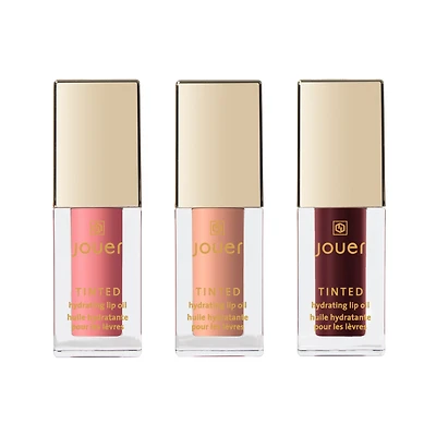 Jouer Cosmetics The Lip Edit Deluxe Tinted Lip Oil Trio - KIT-H25-TLE