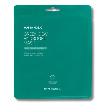 Mania Holic Green Dew Hydrogel Mask with CICA & Neem Leaf