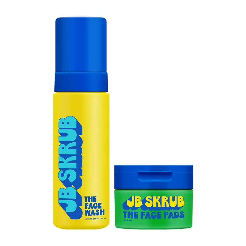 JB Skrub Face Wash & Face Pads Duo for Tweens and Teens