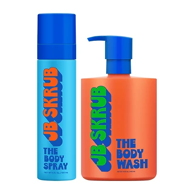 JB Skrub Body Wash & Body Spray Duo for Tweens and Teens